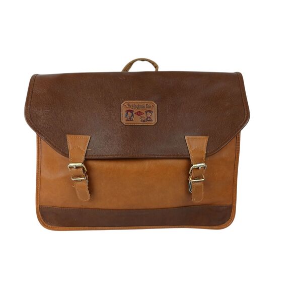 Vtg Sanrio The Vaudeville Duo Backpack Brown Japan Sachel 2 Way Brown HTF main image 12